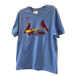 New! Nike Men's St. Louis Cardinals Nolan Arenado Blue T-Shirt Size L  Baseball